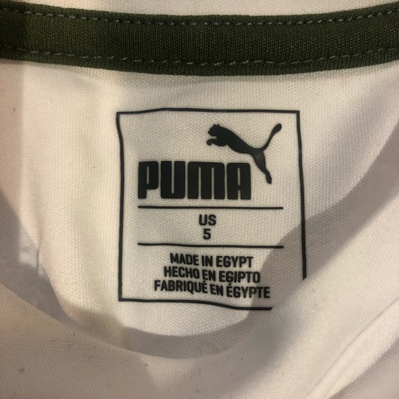 Puma olivevine boy short sleeve shirt size 5 - Picture 3 of 4